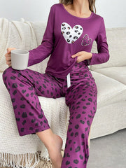 Leopard Skin Printed Night Suit