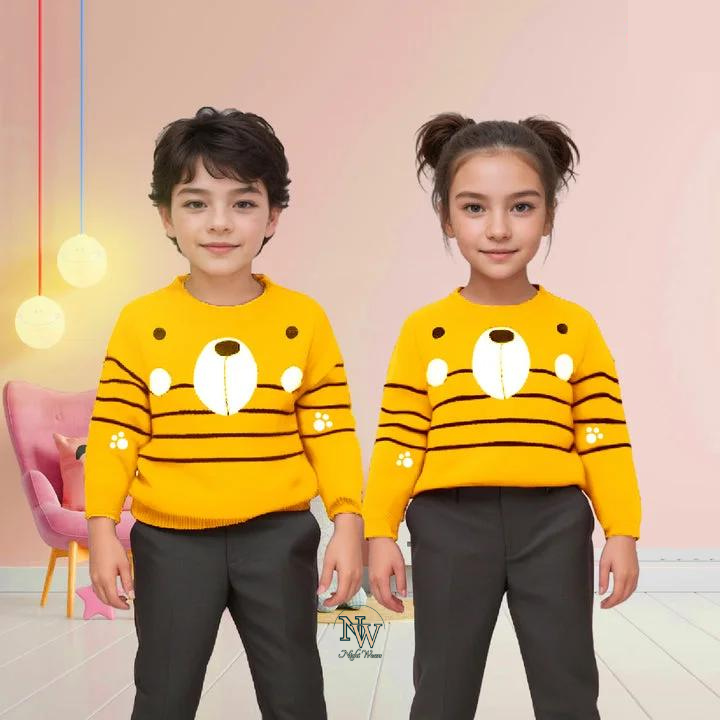 Yellow Bear Printed Kids Sweatshirt (Each)